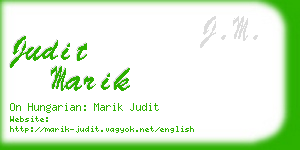 judit marik business card